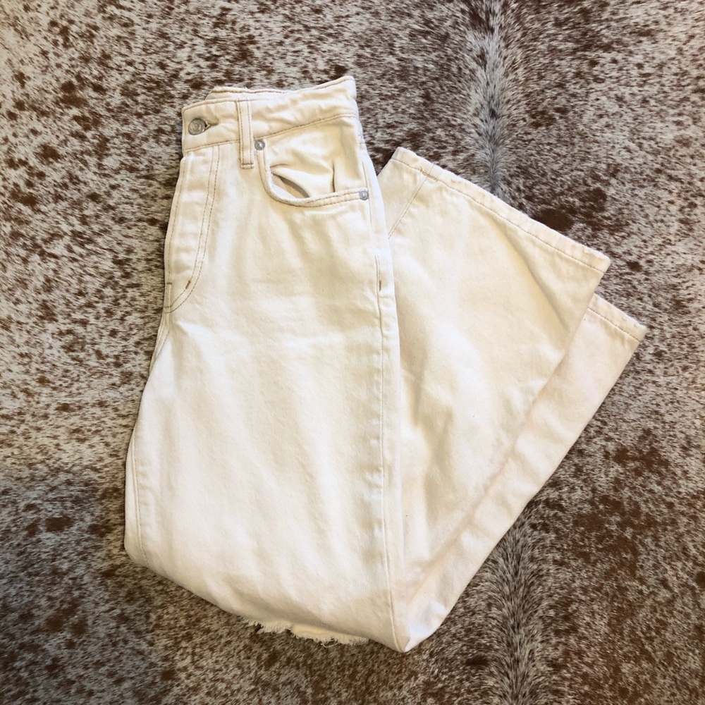Free People off white jeans